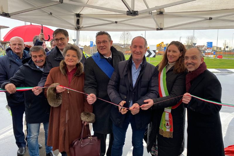 Codogné, inaugurata la rotatoria sulla S.P. 15 Cadore-Mare